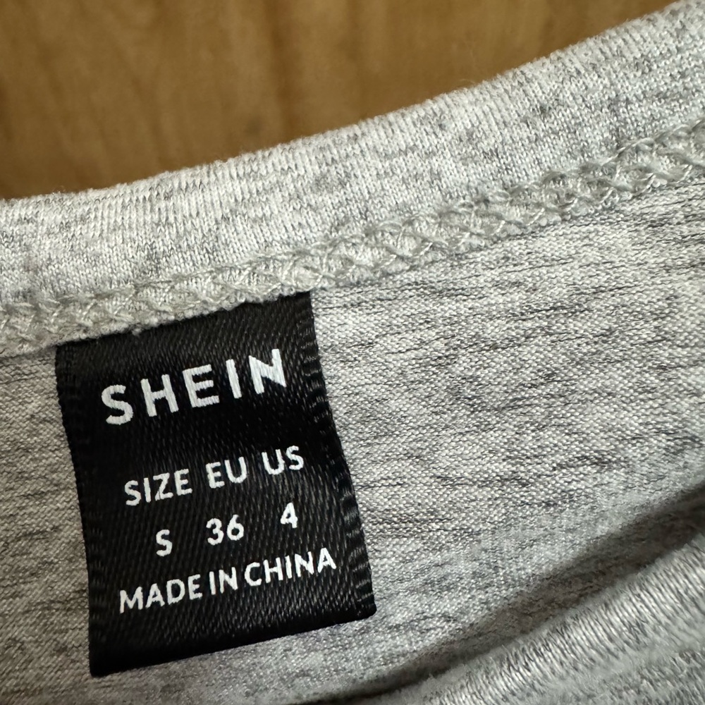 SHEIN Gray Crop Top